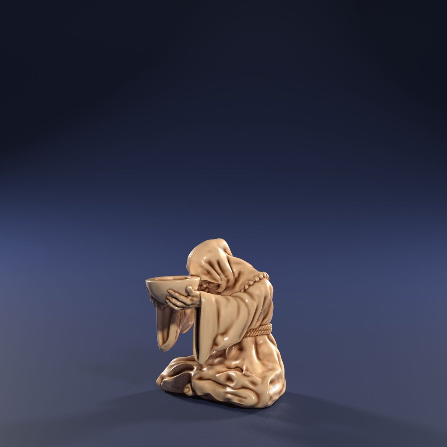 Medusa Miniatures - Cuthroat Alley - Beggar Sitting - DnD/TTRPG/Roleplaying/Wargames