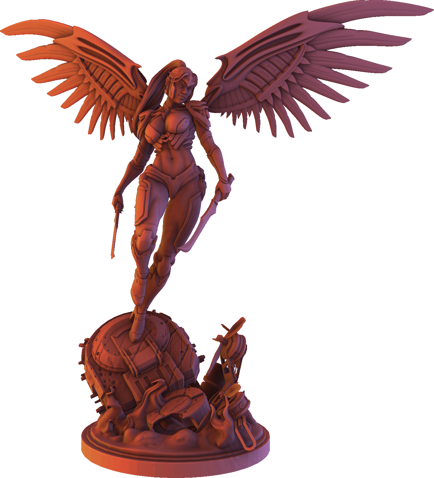 Alexa - Cyborg Girl - 100mm Pin Up/Figure/Model/Diorama
