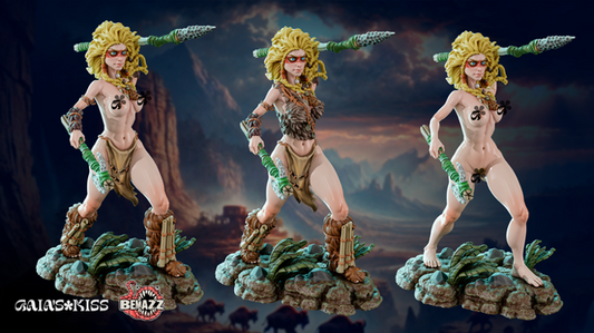 Gaia Miniatures - The Hunt - Mara Stonefang - 75mm Pin Up/Figure/Model/Diorama