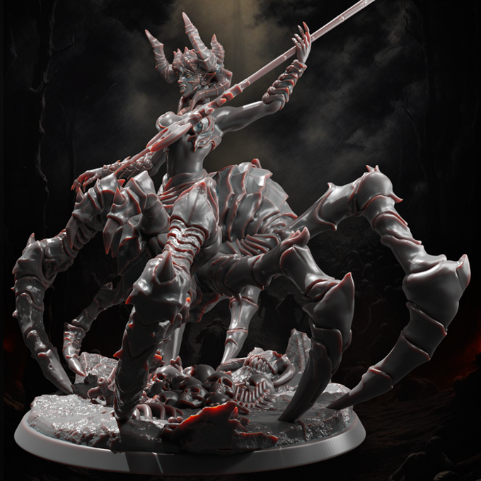 Jugglers Miniatures - Spider Queen - 75/100mm Pin Up/Figure/Model/Diorama