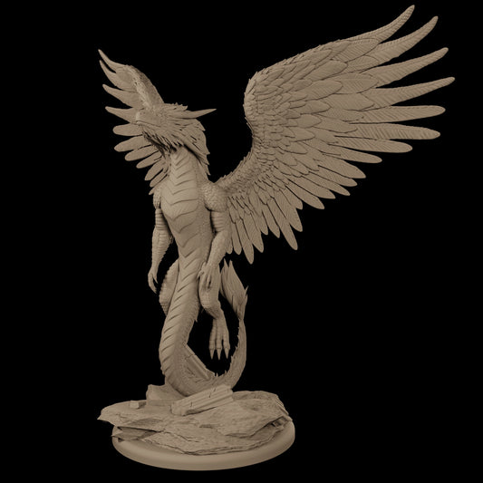 JS 3D Designs - Feathered Dragon - DnD/TTRPG Figure/Miniature