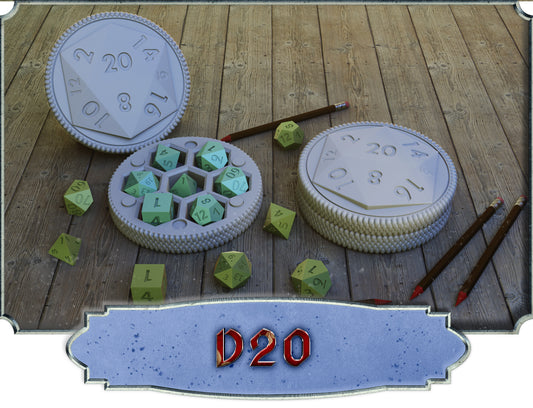 Crosslances - Dice Holder - D20 - DnD/TTRPG/Roleplaying/Wargames