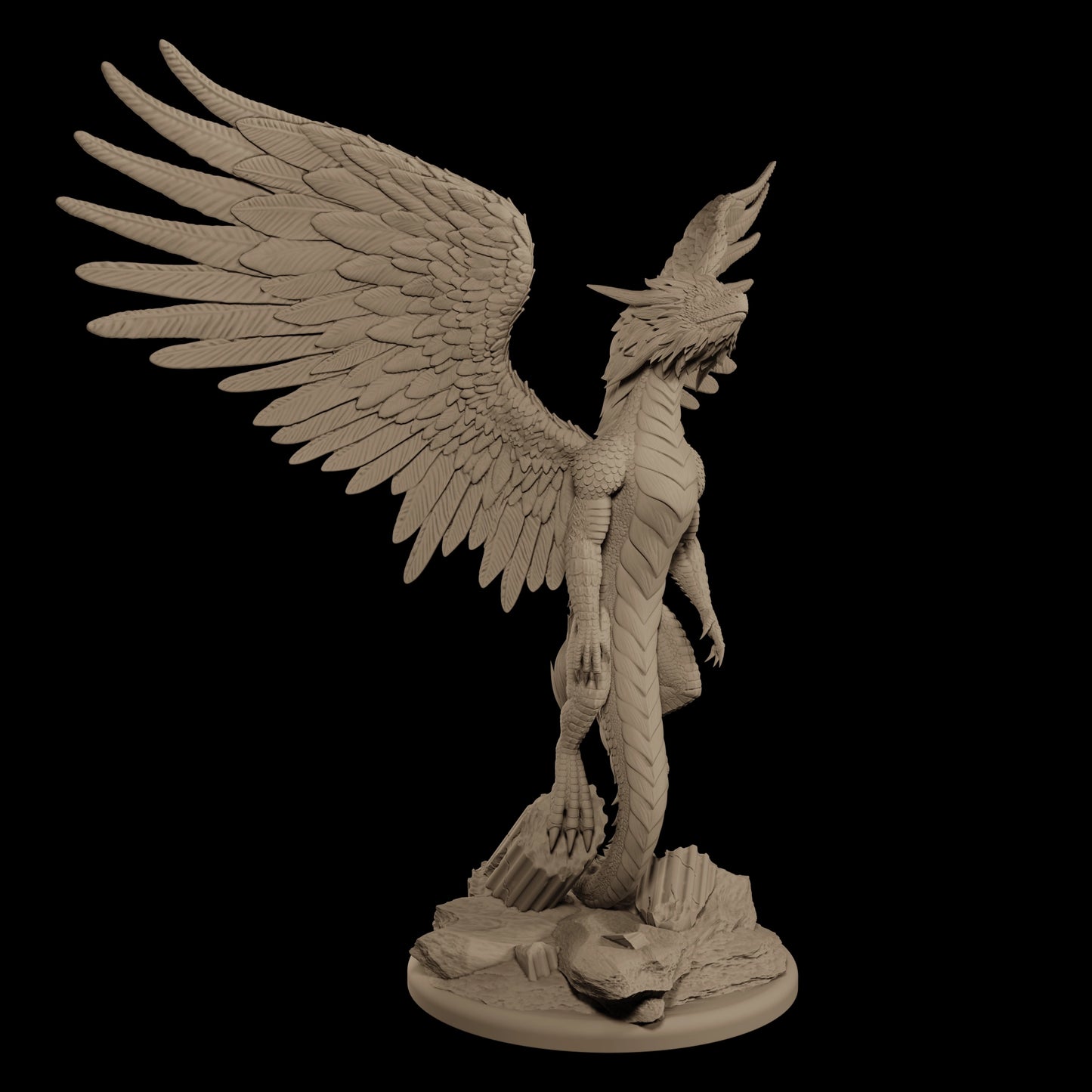 JS 3D Designs - Feathered Dragon - DnD/TTRPG Figure/Miniature