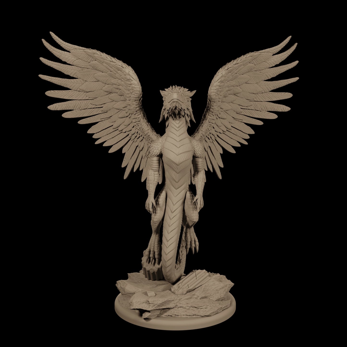 JS 3D Designs - Feathered Dragon - DnD/TTRPG Figure/Miniature