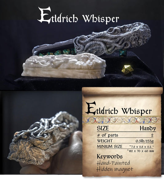 Mata's Miniature Wonder - Eldrich Whisper Dice Box - DnD/TTRPG/Roleplaying/Wargames
