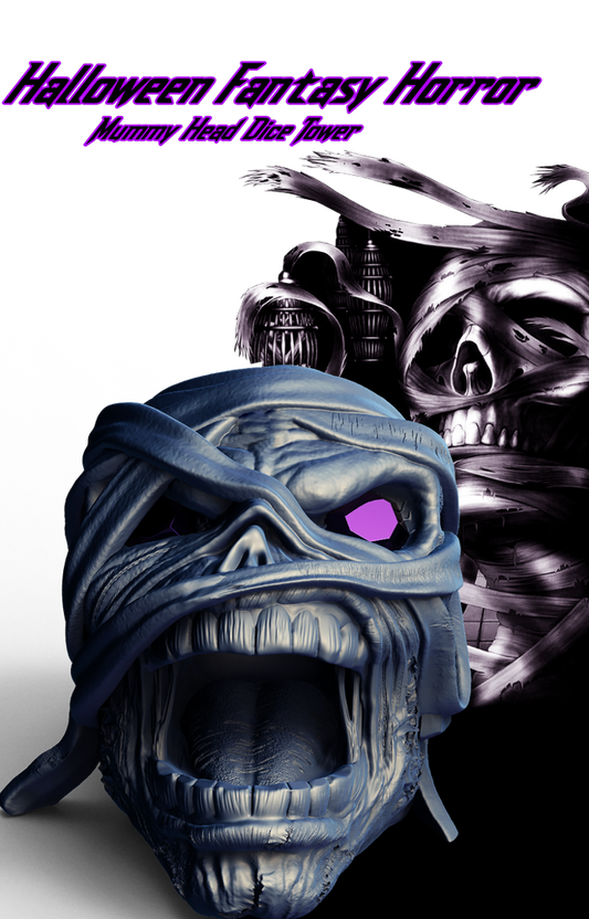 Slope3D - Mummy Head Dice Tower - DnD/TTRPG/Roleplaying/Wargames