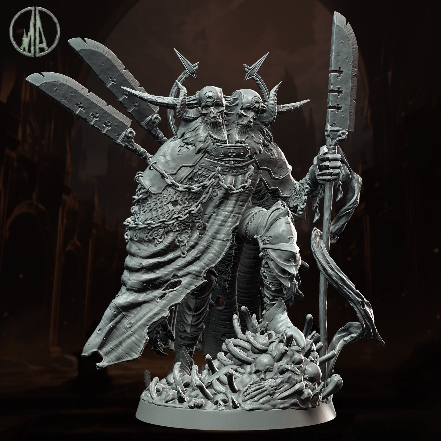 Monolith Arts - Underworld Creatures - Damned Twins #1 - DnD/TTRPG Figure/Miniature
