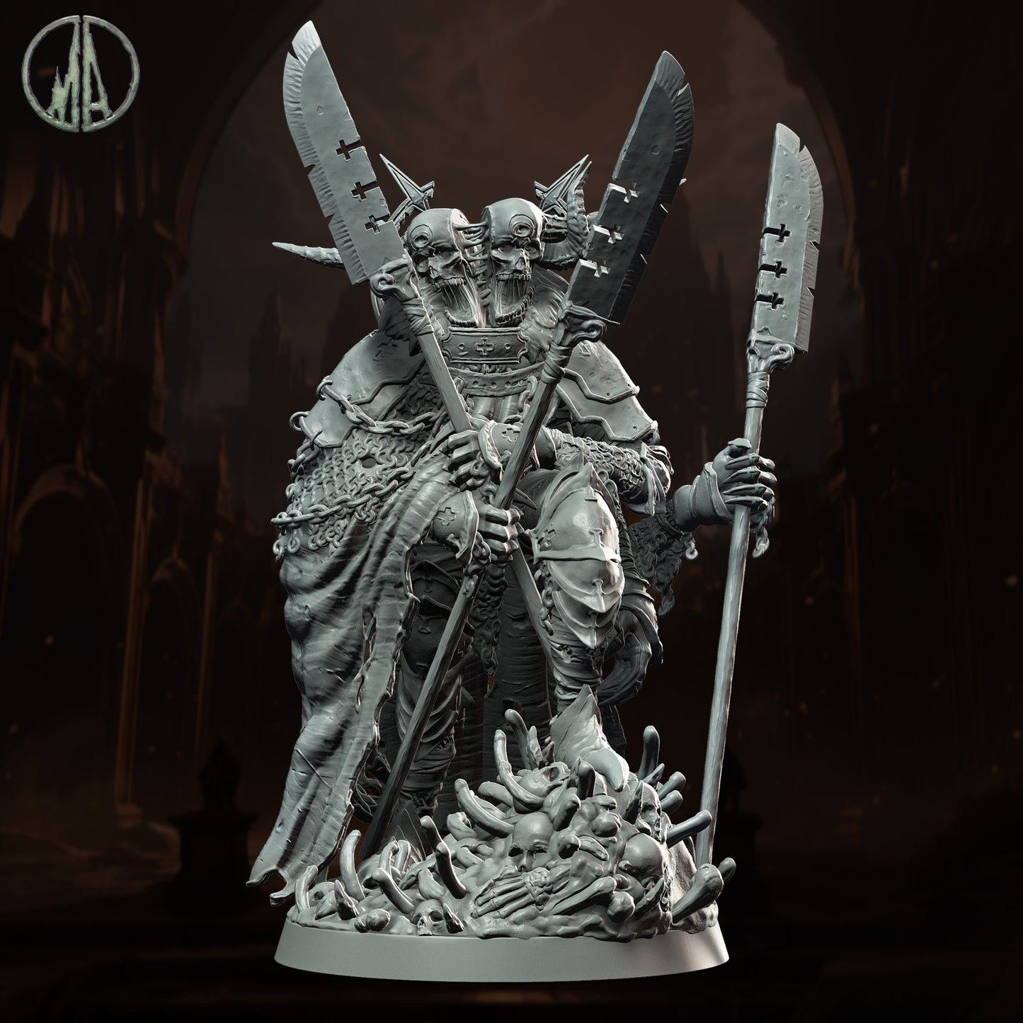 Monolith Arts - Underworld Creatures - Damned Twins #2 - DnD/TTRPG Figure/Miniature