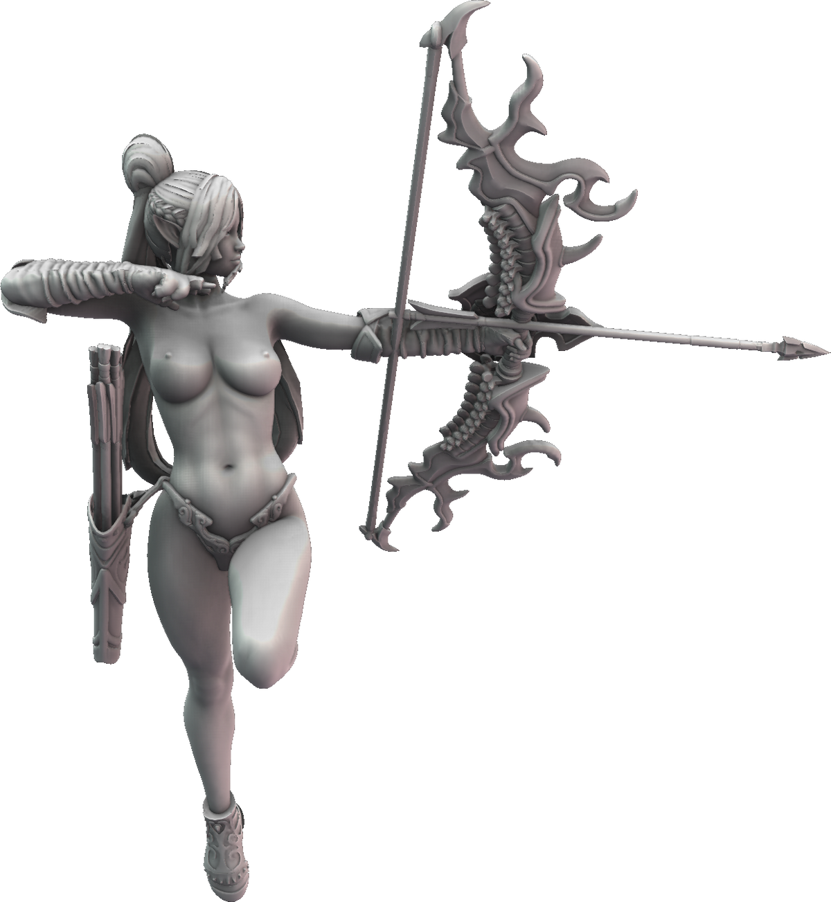 Bunch-O-Minis - Dark Elves of Briarwood - Archer #1 - DnD/TTRPG Figure/Miniature