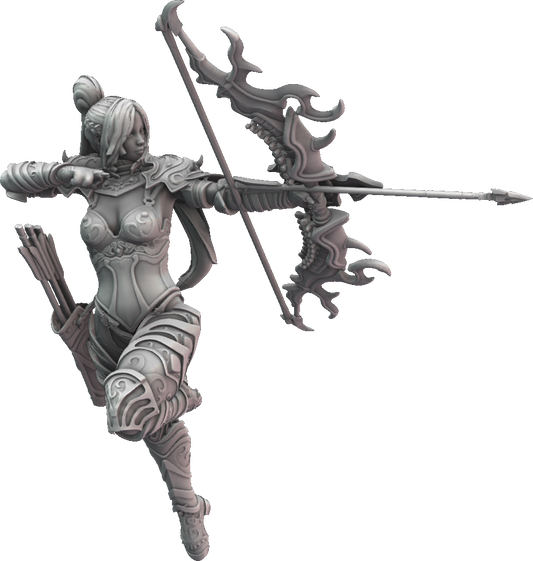 Bunch-O-Minis - Dark Elves of Briarwood - Archer #1 - DnD/TTRPG Figure/Miniature