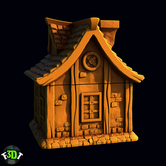 Fantasy3DTabletop - Mountain Village Dice Box - DnD/TTRPG/Roleplaying/Wargames