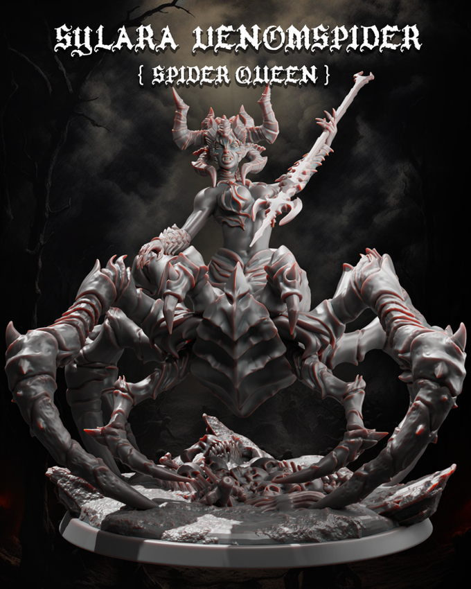 Jugglers Miniatures - Spider Queen - 75/100mm Pin Up/Figure/Model/Diorama