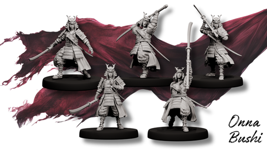 Forged Path - Tokugawa Bushido - Onna Bushi - DnD/Pathfinder/TTRPG Figure