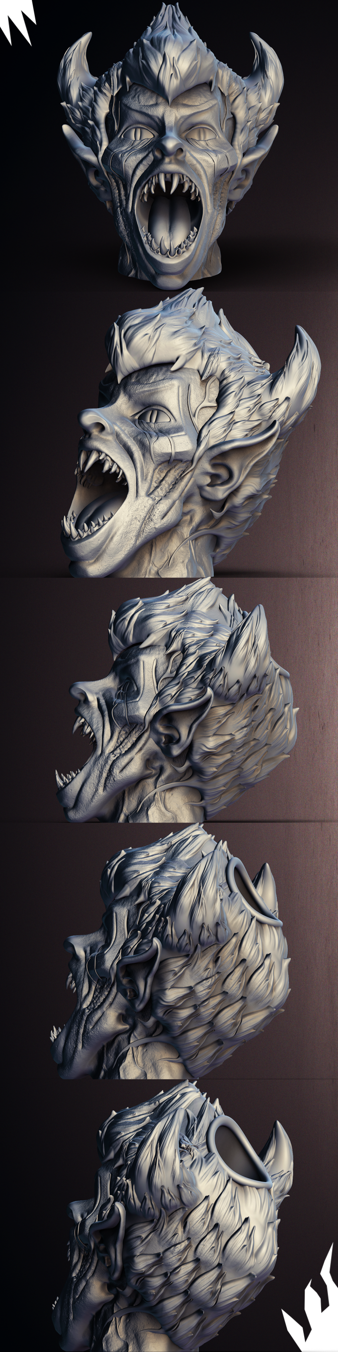 Slope3D - Vampire Head Dice Tower - DnD/TTRPG/Roleplaying/Wargames