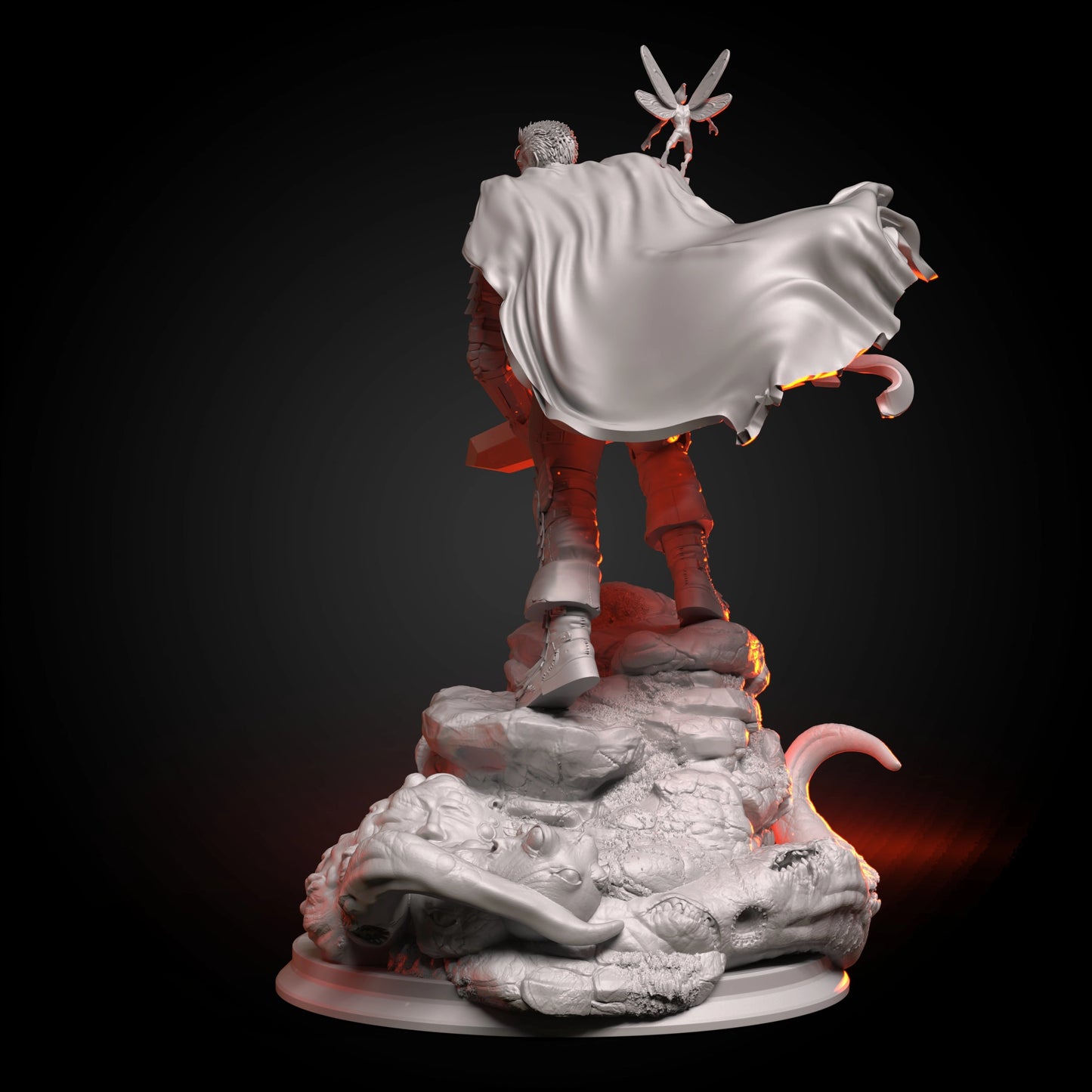 Z Kino - Berserk - Guts - 75mm Pin Up/Figure/Model/Diorama