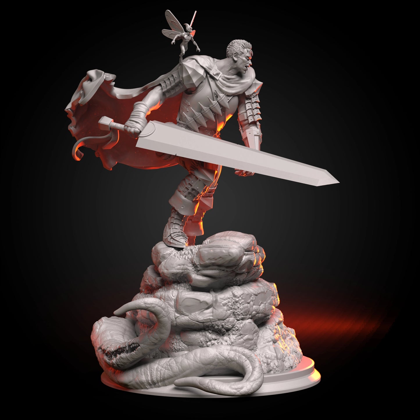 Z Kino - Berserk - Guts - 75mm Pin Up/Figure/Model/Diorama