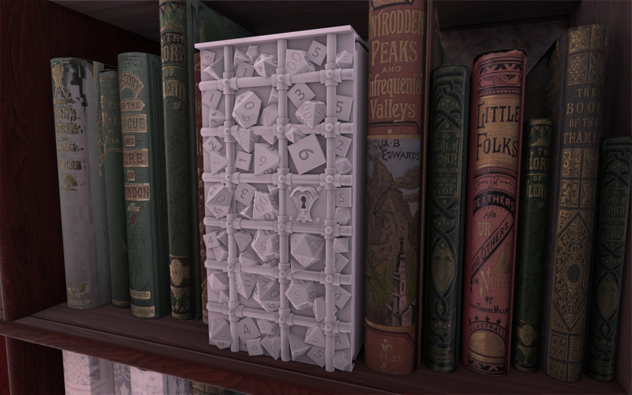Crosslances - Book Nook/Shelf Insert - Dice Prison
