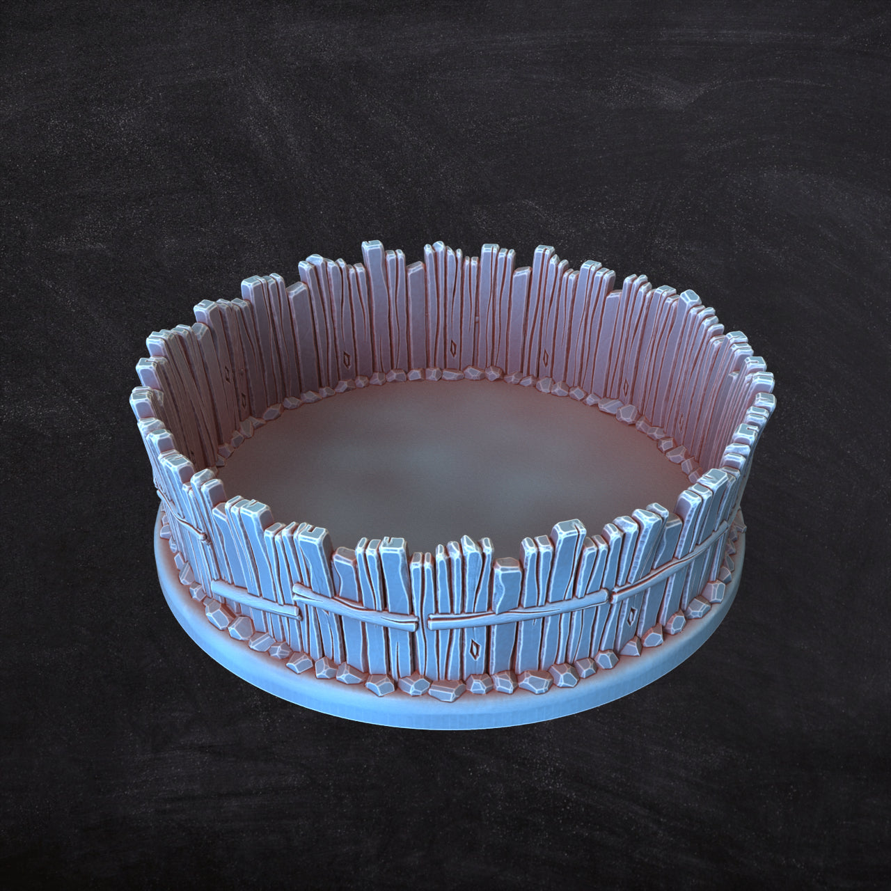 Fantasy3DTabletop - Palisade Dice Tray #1 - DnD/TTRPG/Roleplaying/Wargames