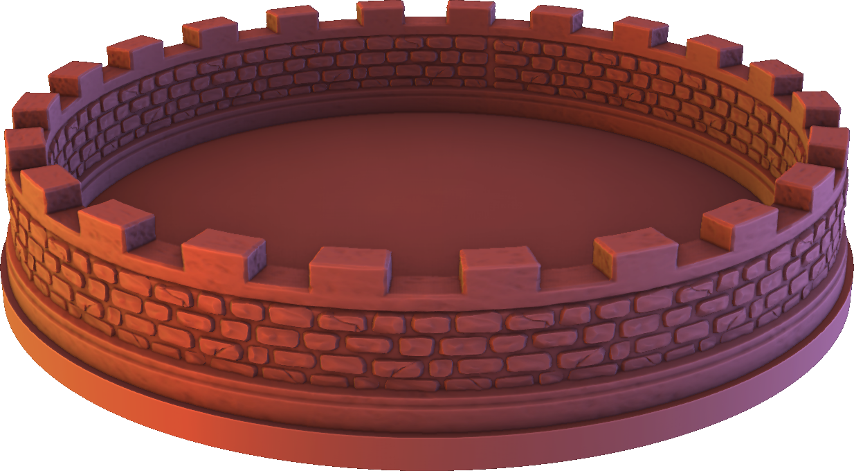 Fantasy3DTabletop - Bastion (Stone) Dice Tray - DnD/TTRPG/Roleplaying/Wargames