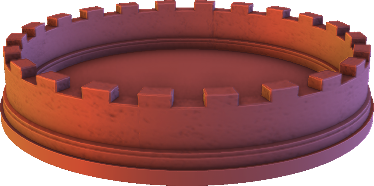 Fantasy3DTabletop - Bastion (Plain) Dice Tray - DnD/TTRPG/Roleplaying/Wargames