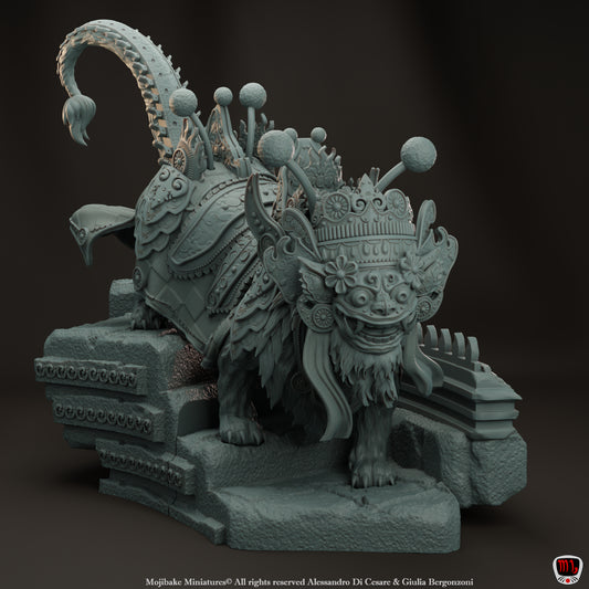 Mojibake - Hidden in the Shadows - Barong, King of Spirits - 120mm Pin Up/Figure/Model/Diorama - Helios3DPrinting