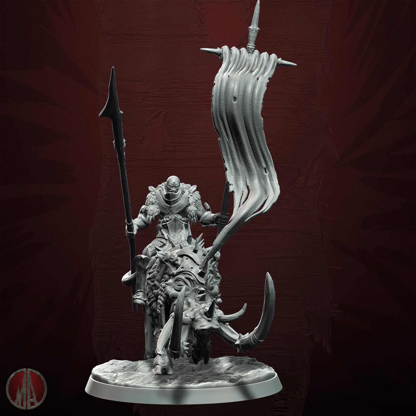 Monolith Arts - Orc Horde - Dire Boar Grishug - DnD/TTRPG Figure/Miniature