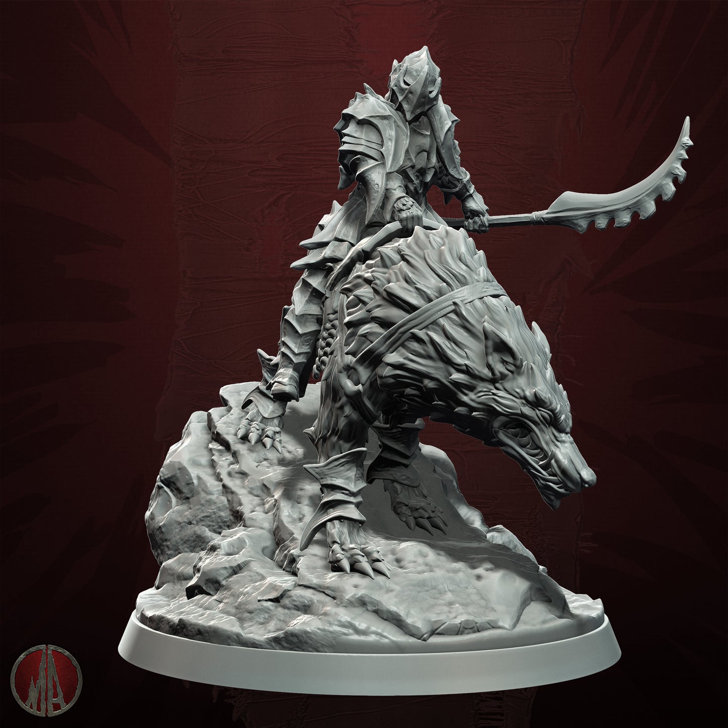 Monolith Arts - Orc Horde - Dire Wolf Lagdosh - DnD/TTRPG Figure/Miniature