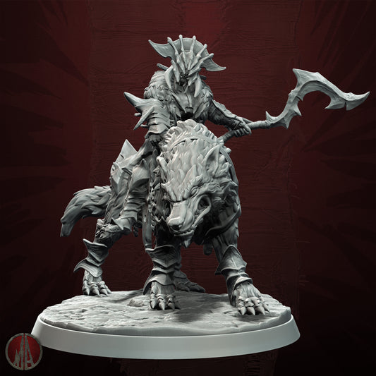 Monolith Arts - Orc Horde - Dire Wolf Shagrat - DnD/TTRPG Figure/Miniature