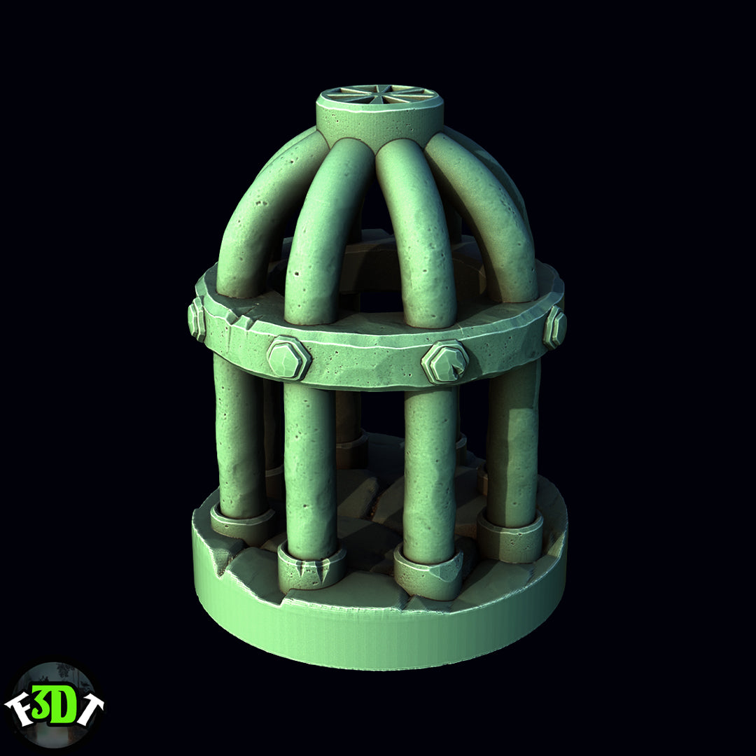 Fantasy3DTabletop - Mountain Village Dice Jail - DnD/TTRPG/Roleplaying/Wargames