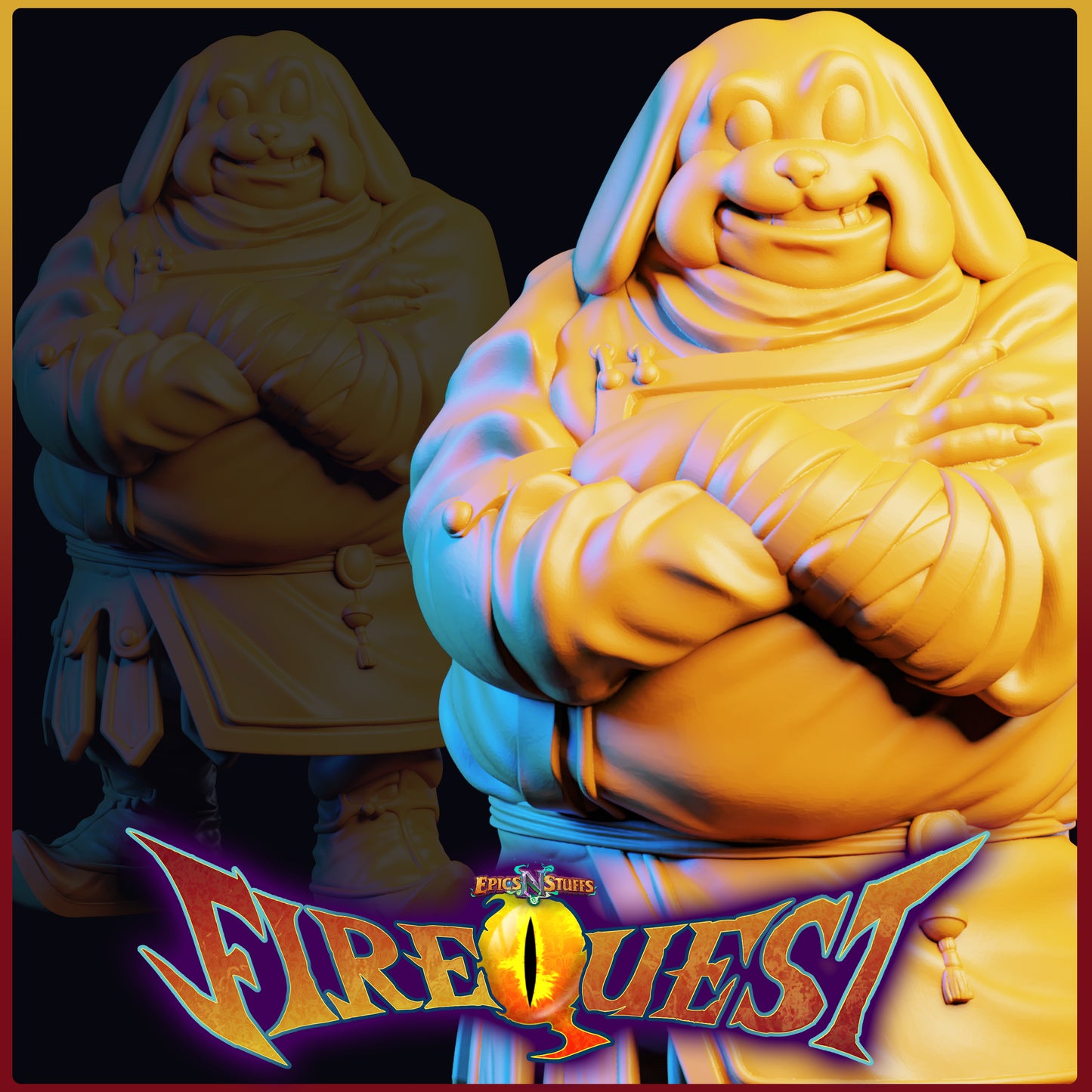Lance Wilkinson - Fire Quest - Dogman - DnD/TTRPG Figure/Miniature