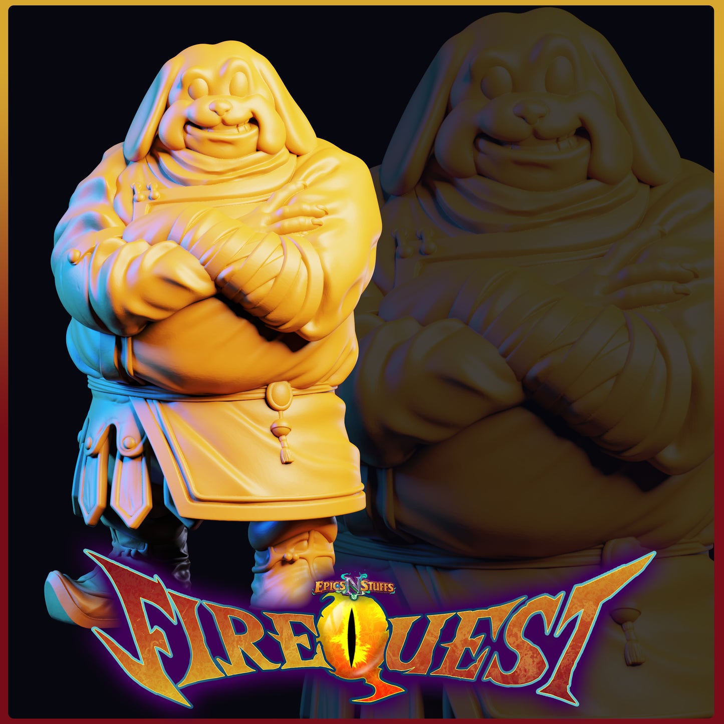 Lance Wilkinson - Fire Quest - Dogman - DnD/TTRPG Figure/Miniature