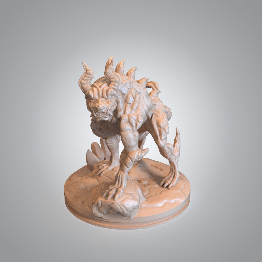 Mojibake - Battle for Genbushan - Hellhound - DnD/TTRPG Figure/Miniature - Helios3DPrinting