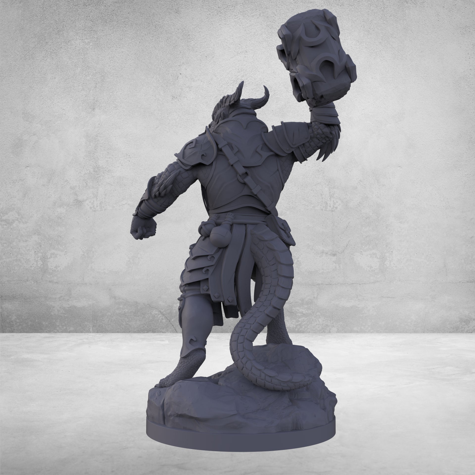 Aether & Alchemist - Male Dragonborn Fighter - DnD/TTRPG Figure/Miniature - Helios3DPrinting