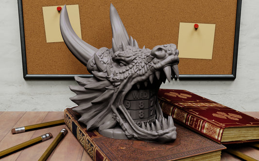 Crosslances - Universal/Perpetual/Reuseable Calender - Dragon