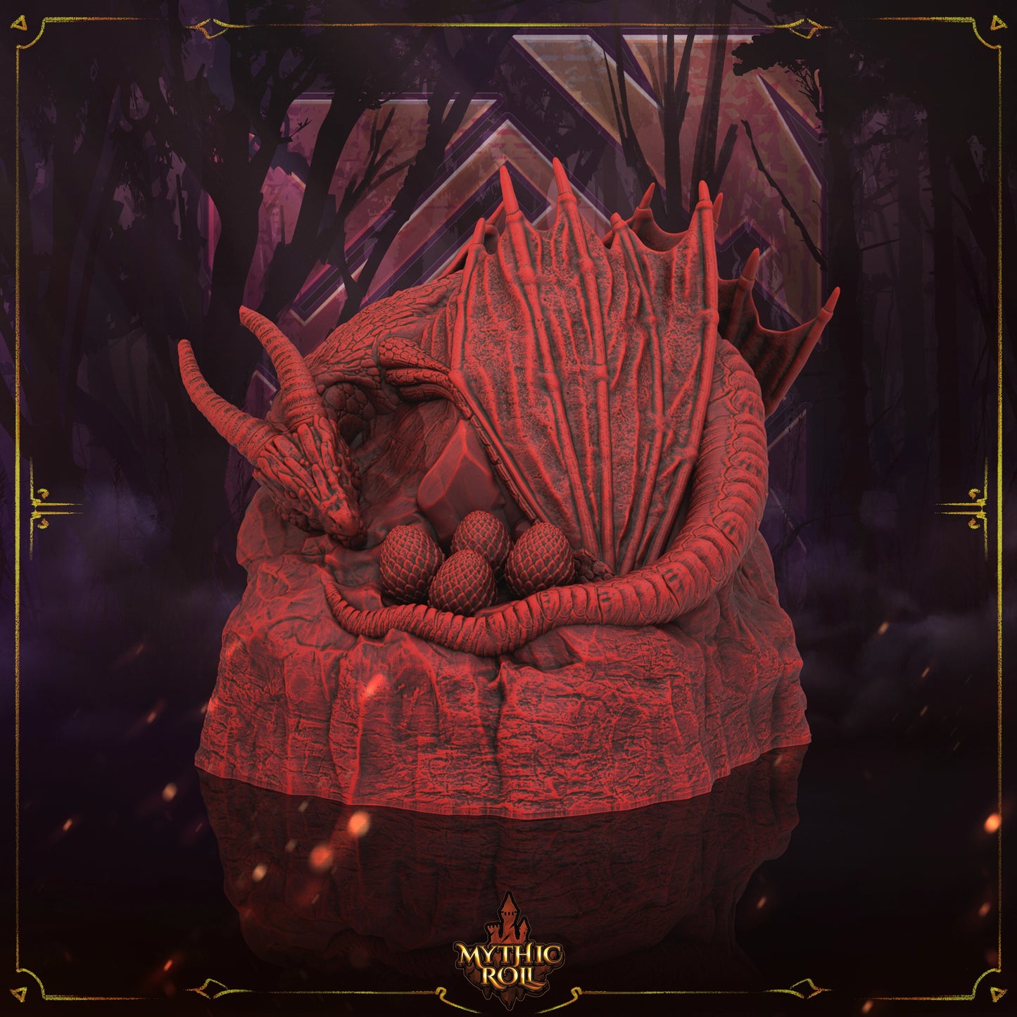 Mythic Roll - Dice Box/Case - Dragon's Lair - DnD/TTRPG/Roleplaying/Wargames