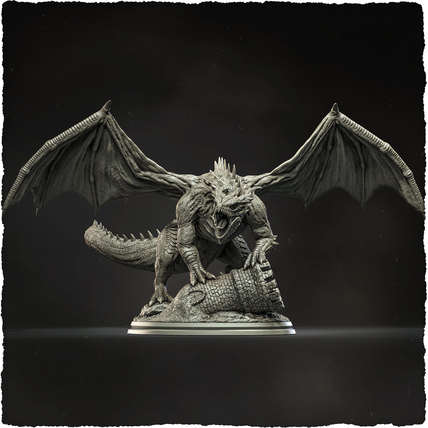Evox Arts - Arcanterra #1 - Emerald Dragon - DnD/TTRPG Figure/Miniature