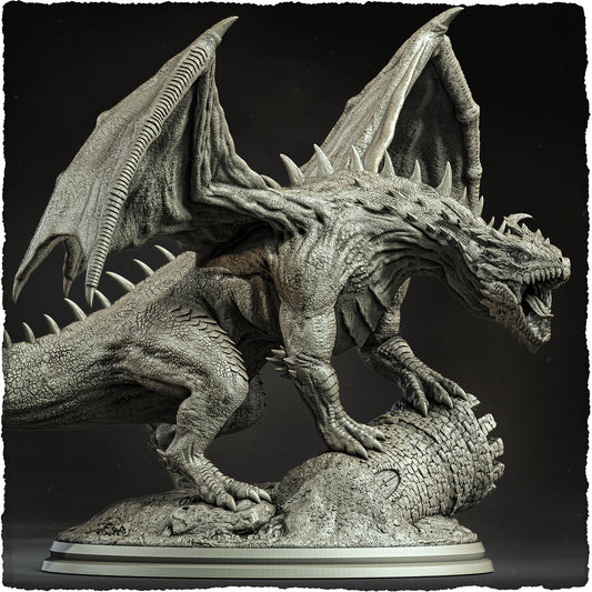 Evox Arts - Arcanterra #1 - Emerald Dragon - DnD/TTRPG Figure/Miniature