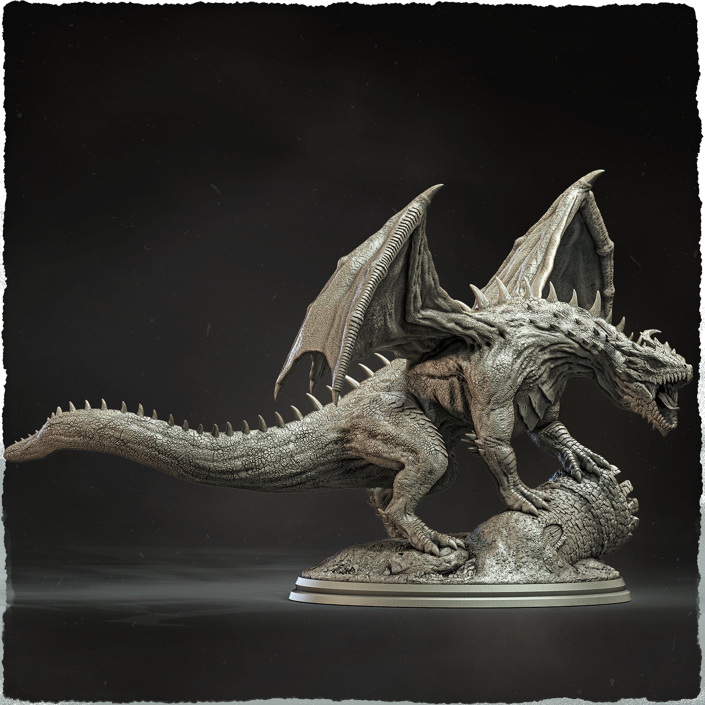 Evox Arts - Arcanterra #1 - Emerald Dragon - DnD/TTRPG Figure/Miniature
