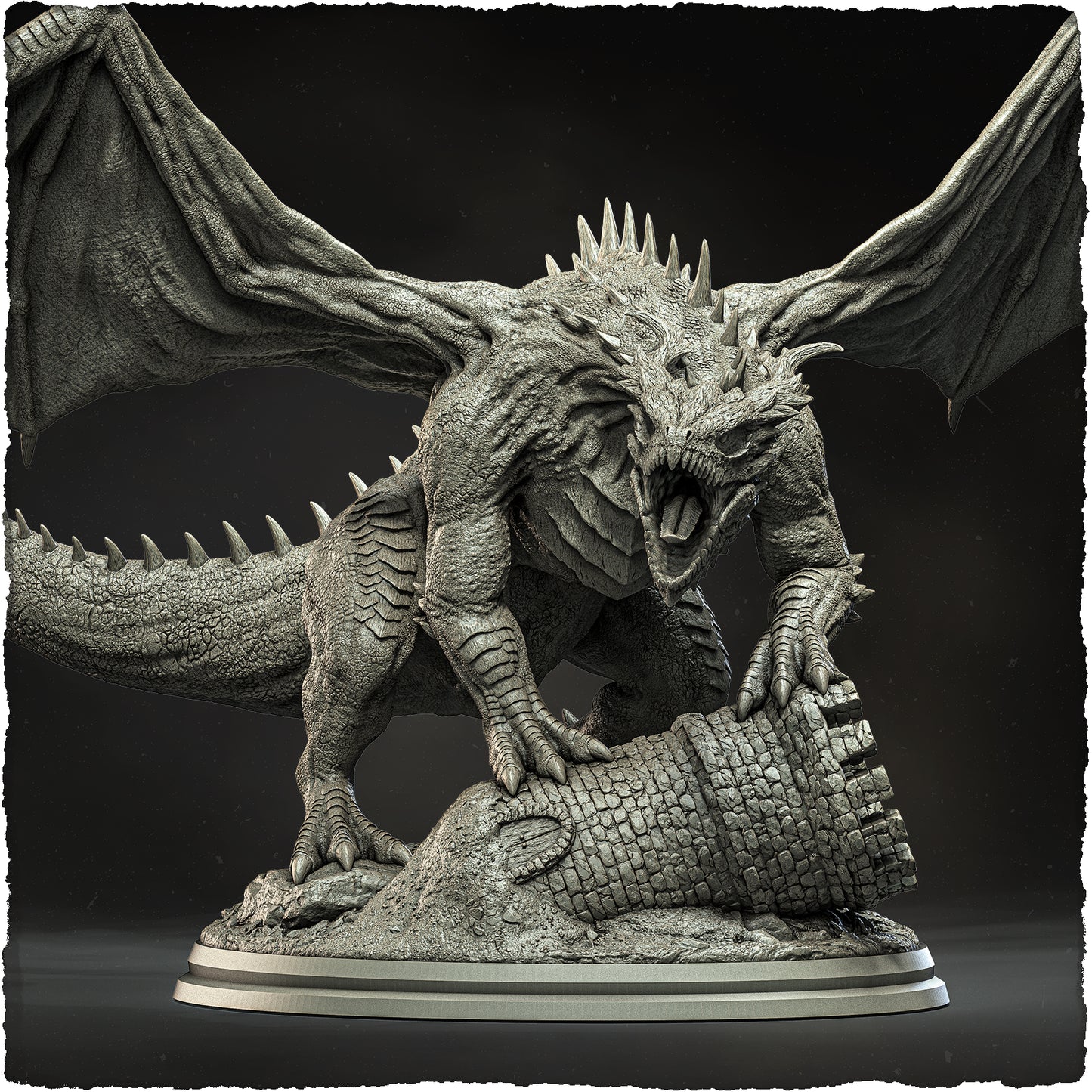 Evox Arts - Arcanterra #1 - Emerald Dragon - DnD/TTRPG Figure/Miniature