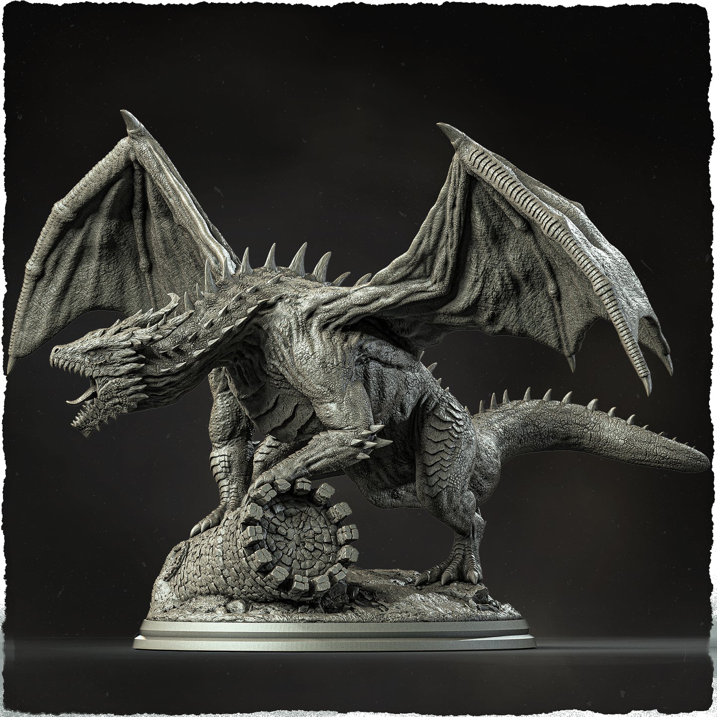 Evox Arts - Arcanterra #1 - Emerald Dragon - DnD/TTRPG Figure/Miniature