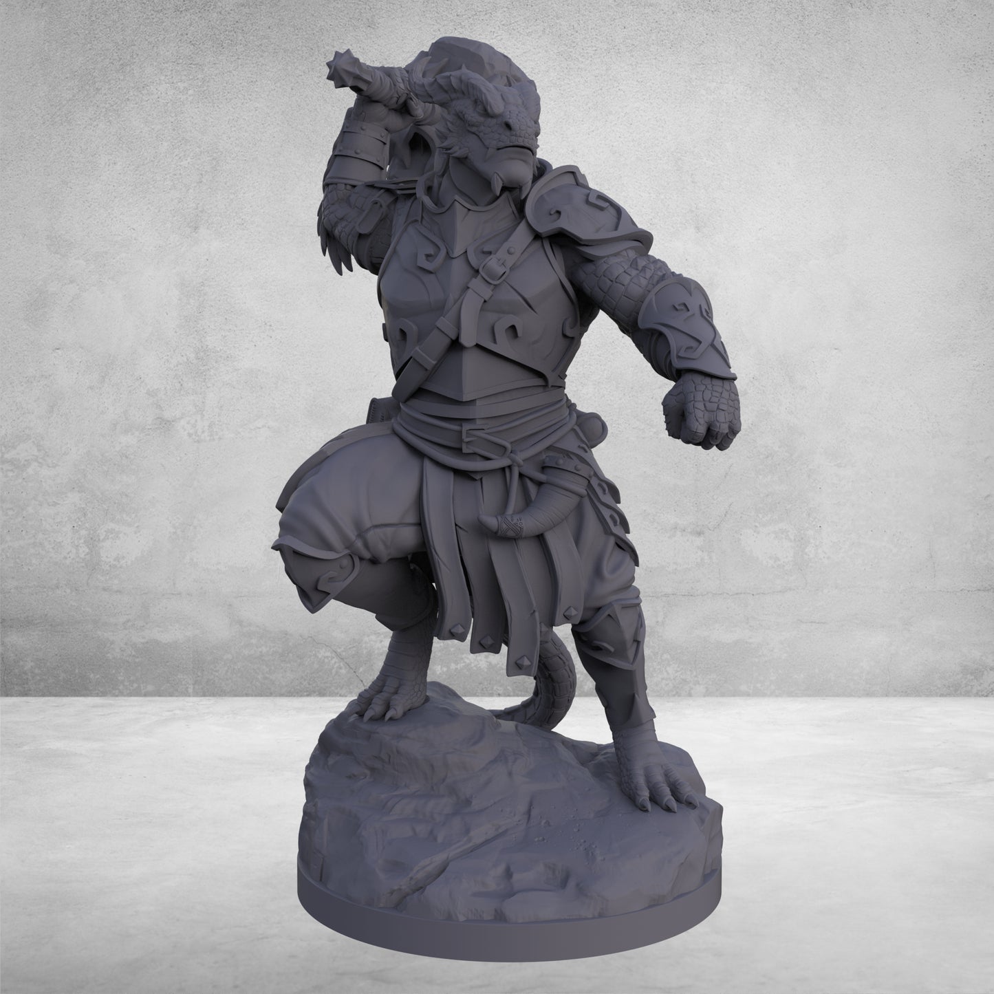 Aether & Alchemist - Male Dragonborn Fighter - DnD/TTRPG Figure/Miniature - Helios3DPrinting