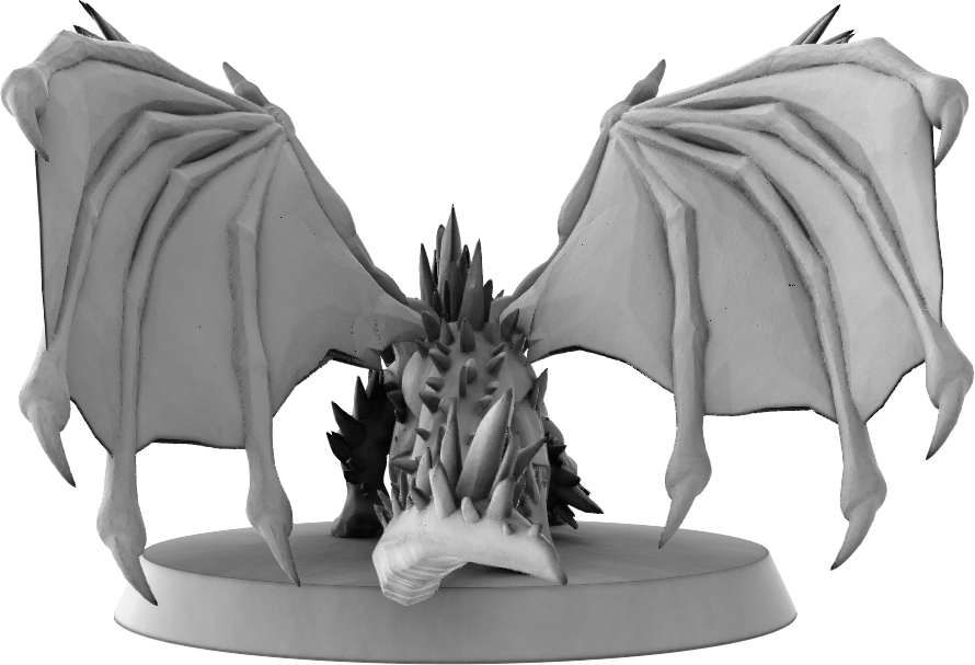 Klaus - Young White Dragon #1 - 3 Poses - DnD/TTRPG Figure/Miniature - Helios3DPrinting