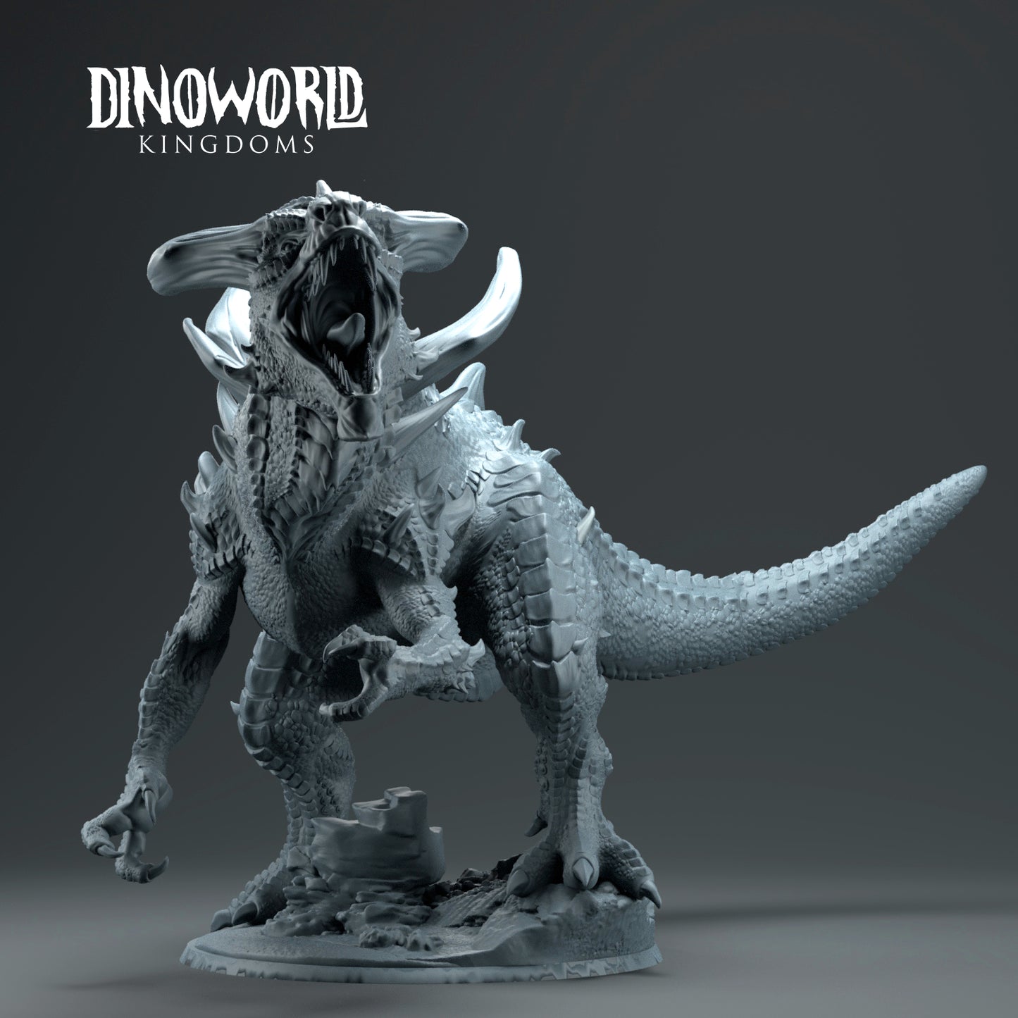 Dinoworld - Kingdoms - Dragon T-Rex Kaiju - DnD/Tabletop/TTRPG Figure Miniature
