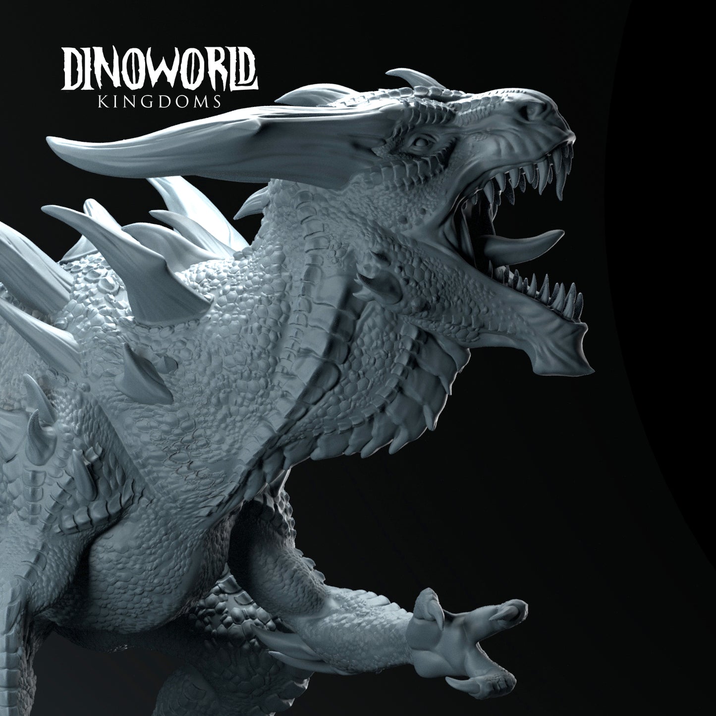 Dinoworld - Kingdoms - Dragon T-Rex Kaiju - DnD/Tabletop/TTRPG Figure Miniature