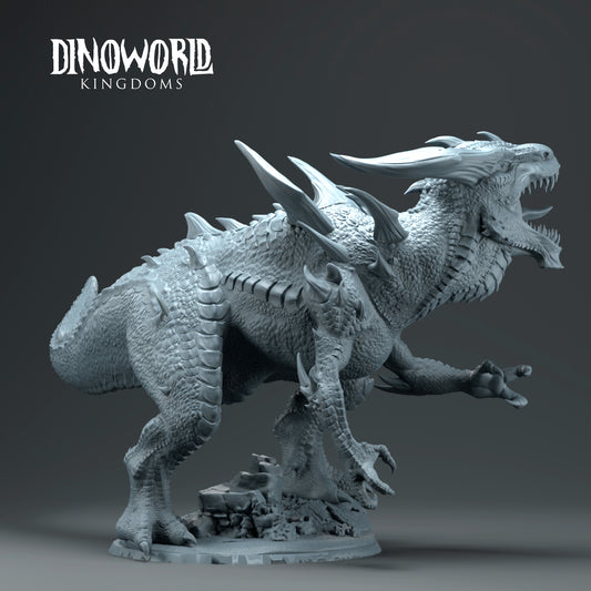Dinoworld - Kingdoms - Dragon T-Rex Kaiju - DnD/Tabletop/TTRPG Figure Miniature