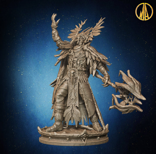 Monolith Arts - Whispering Forest - Druid Male #1 - DnD/TTRPG Figure/Miniature