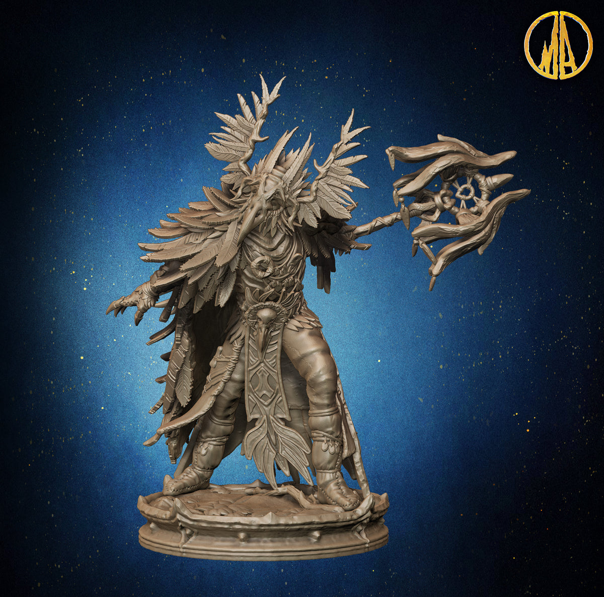 Monolith Arts - Whispering Forest - Druid Male #3 - DnD/TTRPG Figure/Miniature