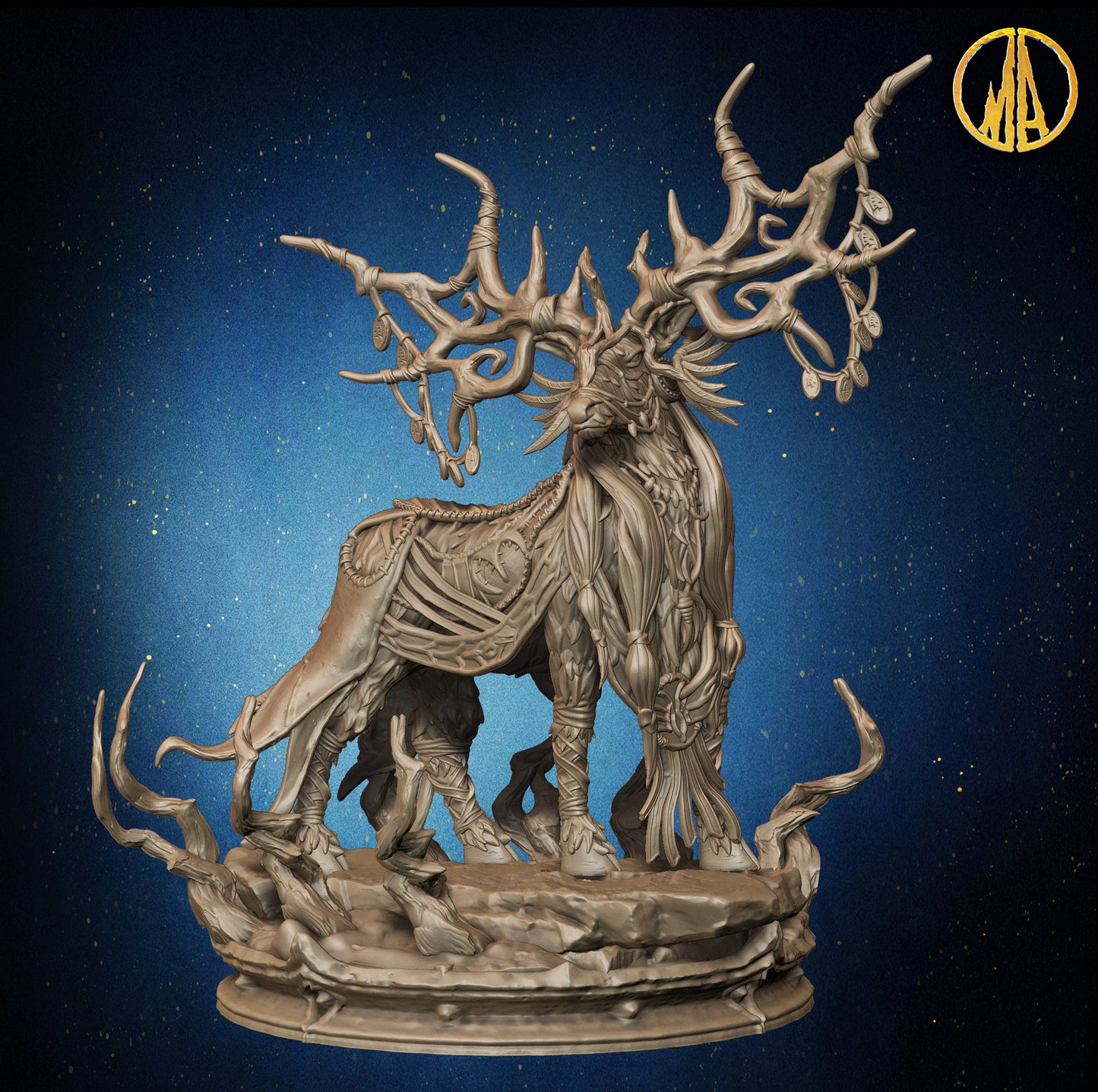 Monolith Arts - Whispering Forest - Druid Stag #3 - DnD/TTRPG Figure/Miniature