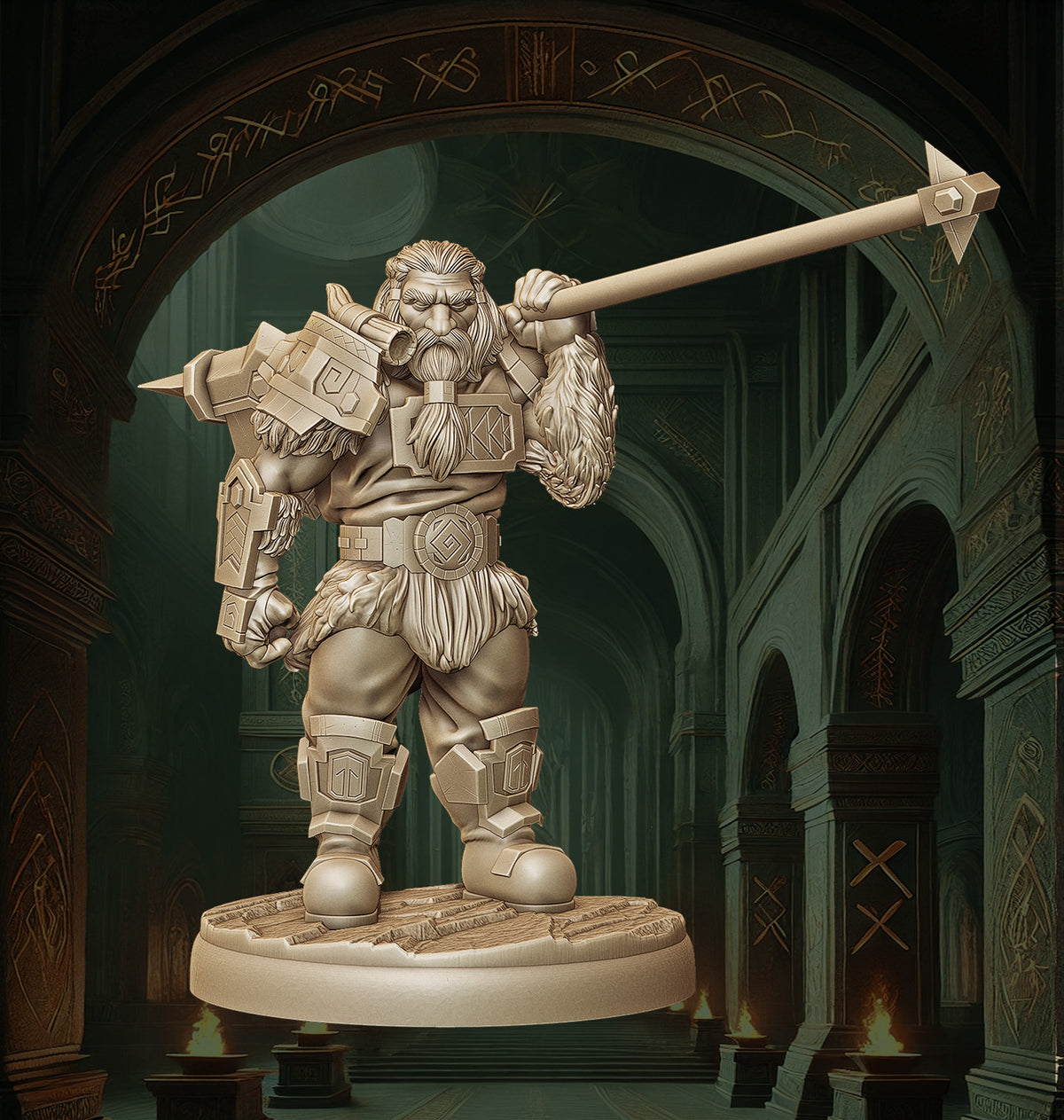 Monolith Arts - Dwarves - Cleaver - DnD/TTRPG Figure/Miniature