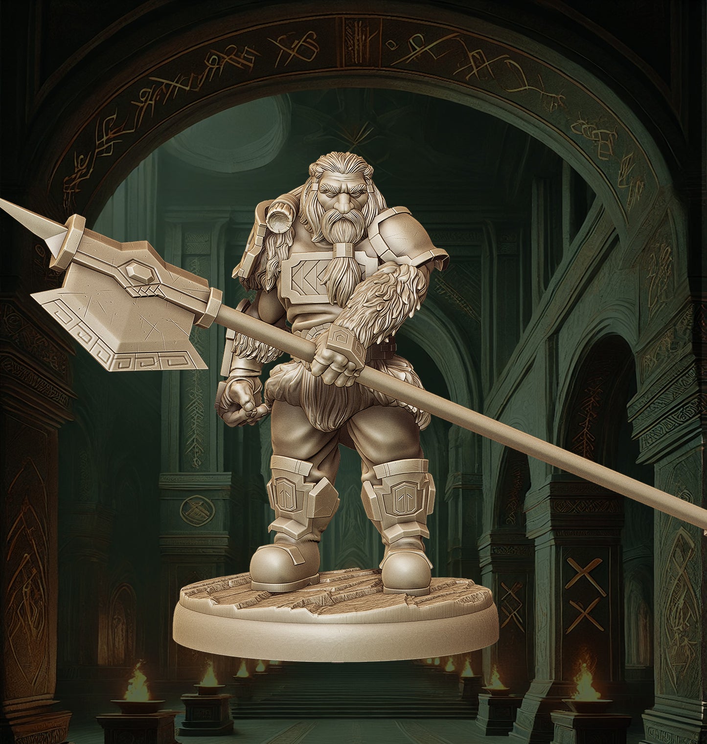 Monolith Arts - Dwarves - Cleaver - DnD/TTRPG Figure/Miniature